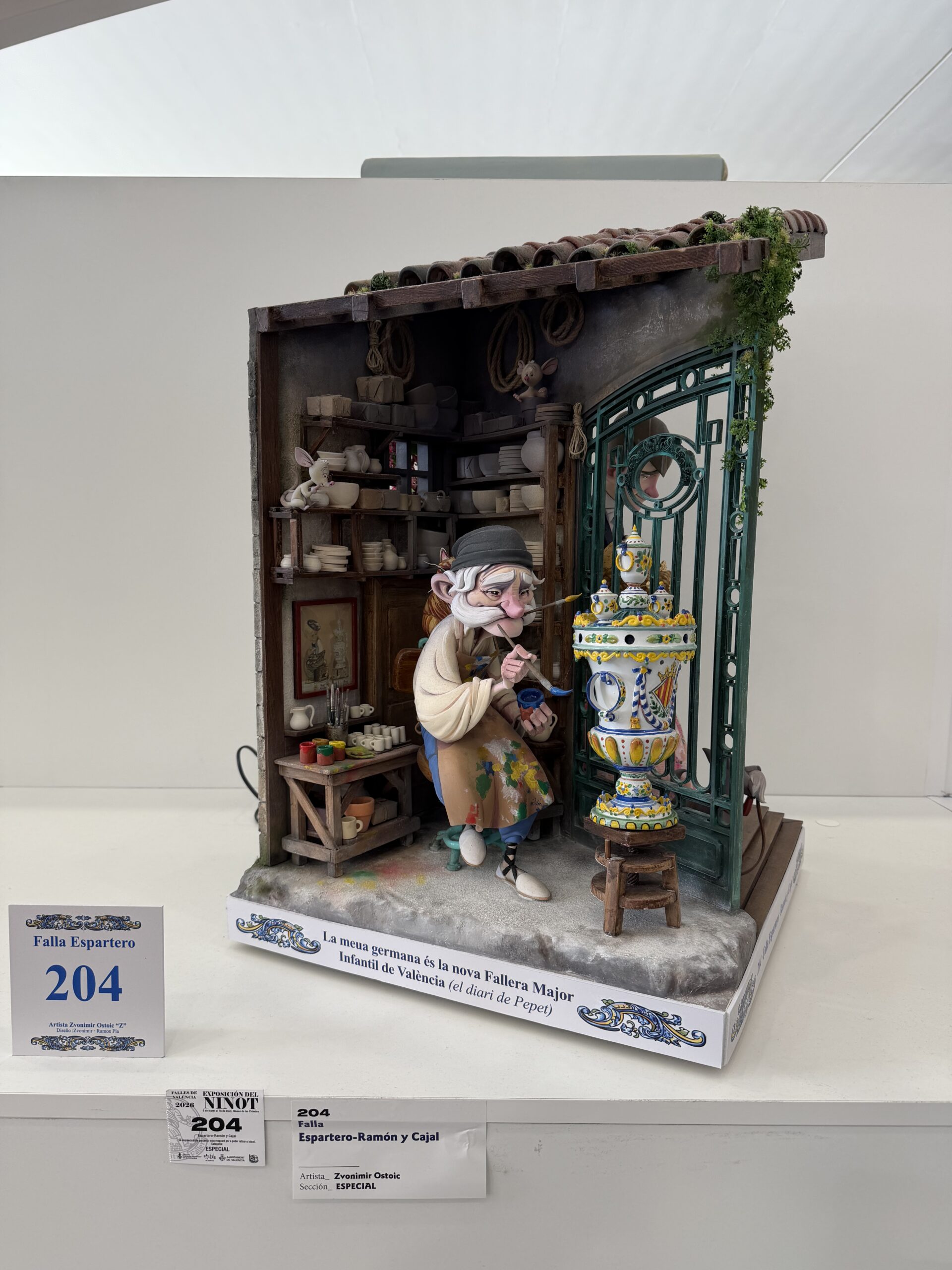 Ninot indultat infantil 2026 para Espartero-Gran Vía Ramón y Cajal